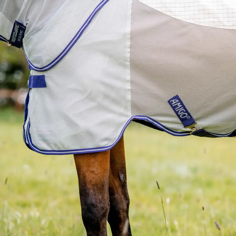 Amigo Airflow Fly Sheet - Navy Check/Atlantic Blue-1