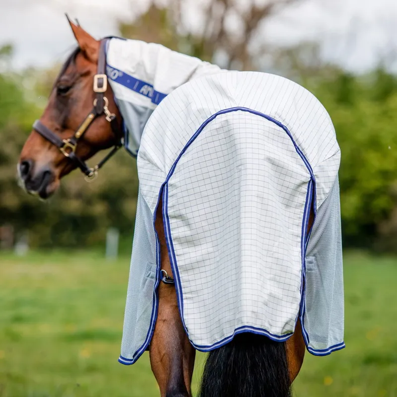 Amigo Airflow Fly Sheet - Navy Check/Atlantic Blue-4