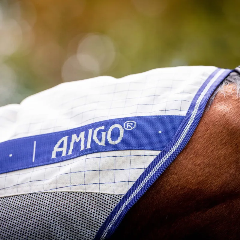 Amigo Airflow Fly Sheet - Navy Check/Atlantic Blue-6