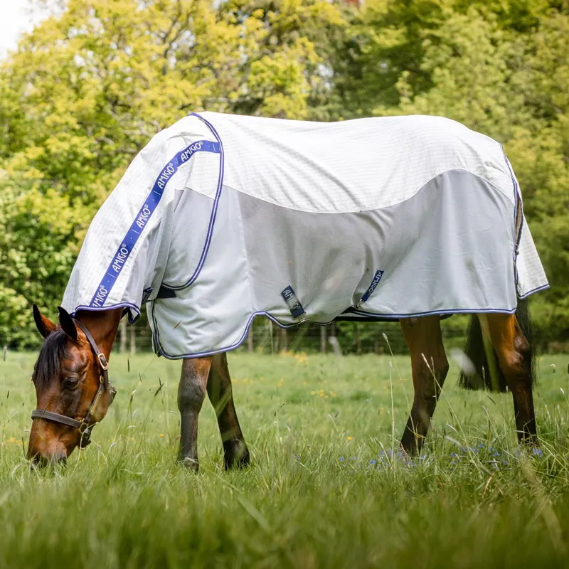 Amigo Airflow Fly Sheet - Navy Check/Atlantic Blue-7