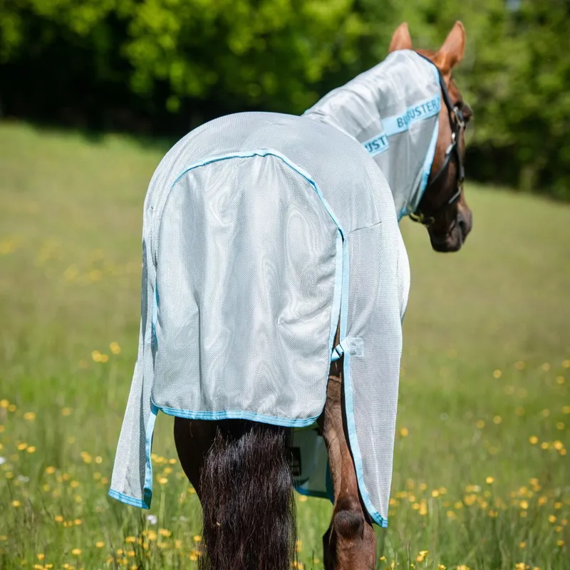 Amigo AmECO Bug Buster Fly Sheet - Silver/Sky Blue-2