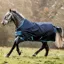 Amigo Bravo 12 Original 50g Turnout Blanket - Navy/Turquoise/Aqua