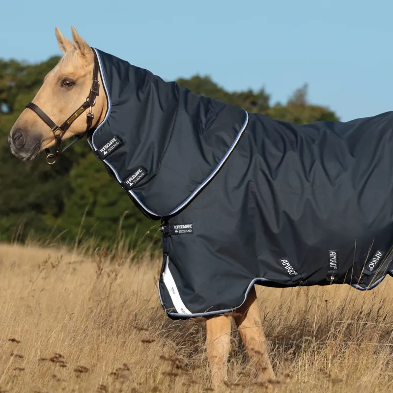 Amigo Bravo 12 Plus Lite 0g V-Front Turnout Sheet - Navy/Blue/Black-1