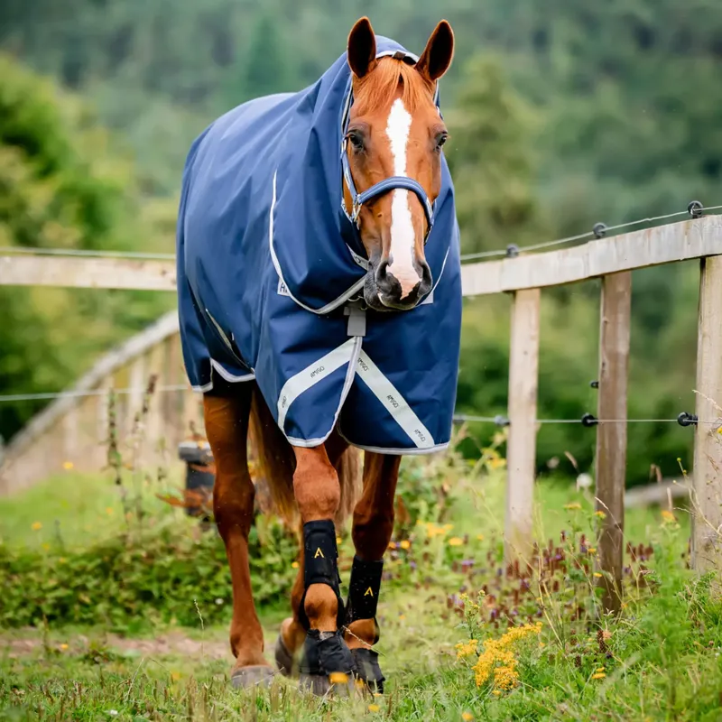 Amigo Pony Bravo 1200D Plus Lite 0g Blanket - Navy/Titanium/Silver-3