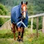 Amigo Bravo 1200D Plus Lite 0g V-Front Turnout Blanket - Navy/Titanium