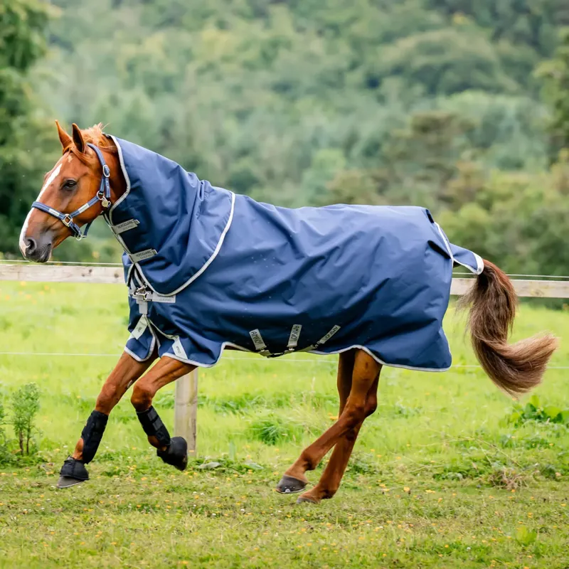 Amigo Pony Bravo 1200D Plus Lite 0g Blanket - Navy/Titanium/Silver