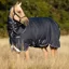 Amigo Bravo 12 Plus Lite 0g V-Front Turnout Blanket - Navy/Blue/Black