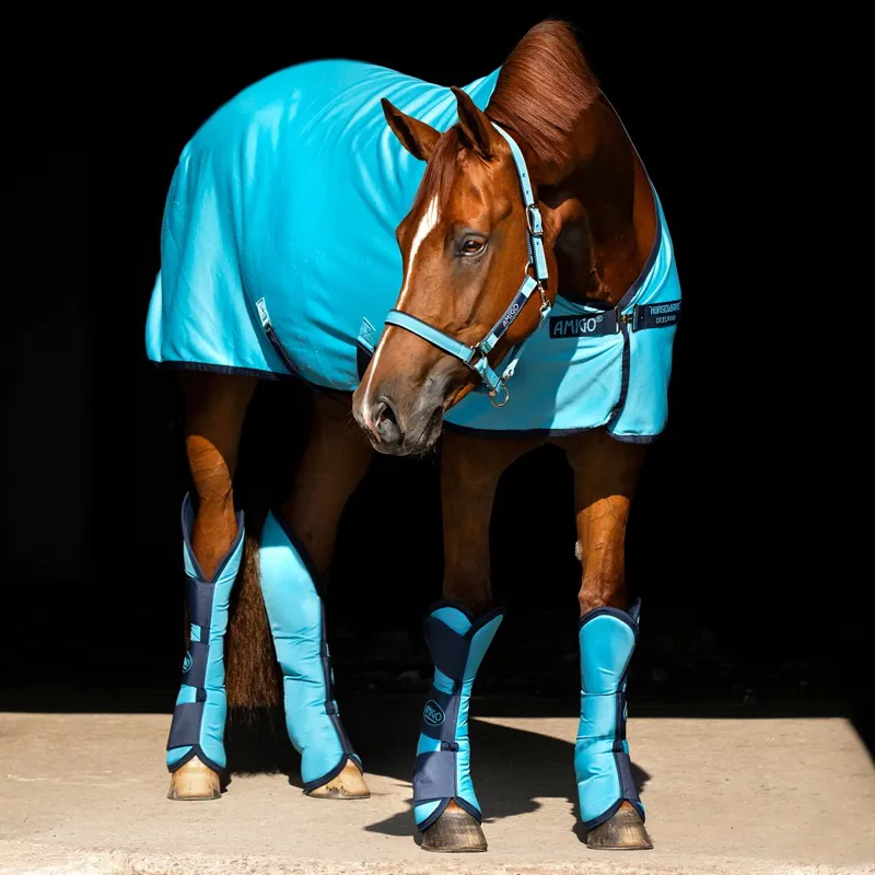 Amigo Jersey Cooler Sheet - Delphinium Blue/Navy - 5ft9-1