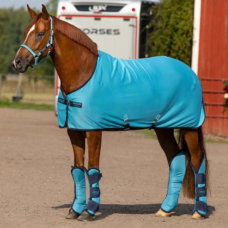 Amigo Jersey Cooler Sheet - Delphinium Blue/Navy - 5ft9