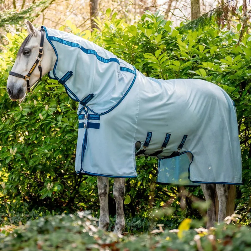 Amigo Bug Buster Fly Sheet - Azure Blue/Navy/Electric Blue-1