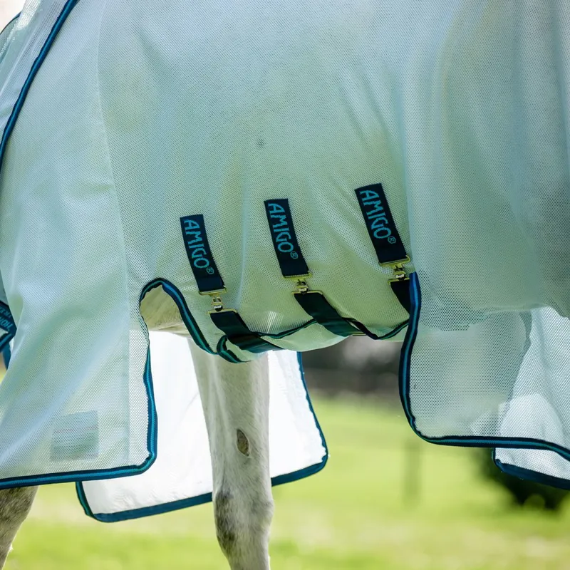 Amigo Bug Buster Fly Sheet - Azure Blue/Navy/Electric Blue-2