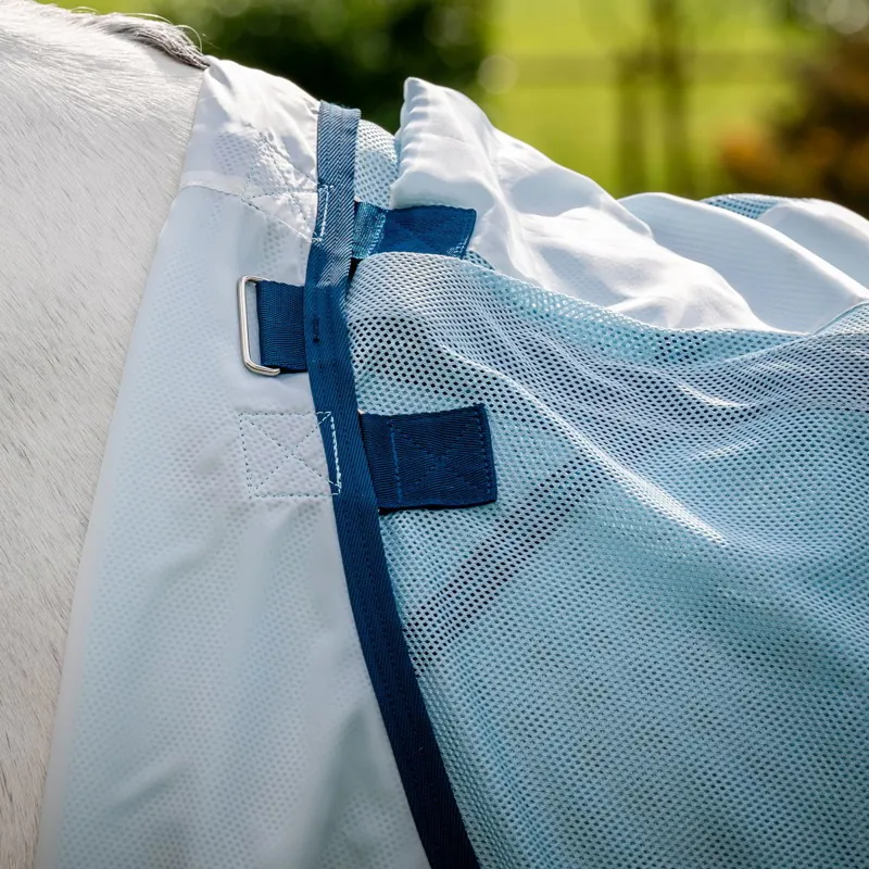 Amigo Bug Buster Fly Sheet - Azure Blue/Navy/Electric Blue-8