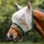 Amigo Fly Mask With Ears - Oatmeal/Green