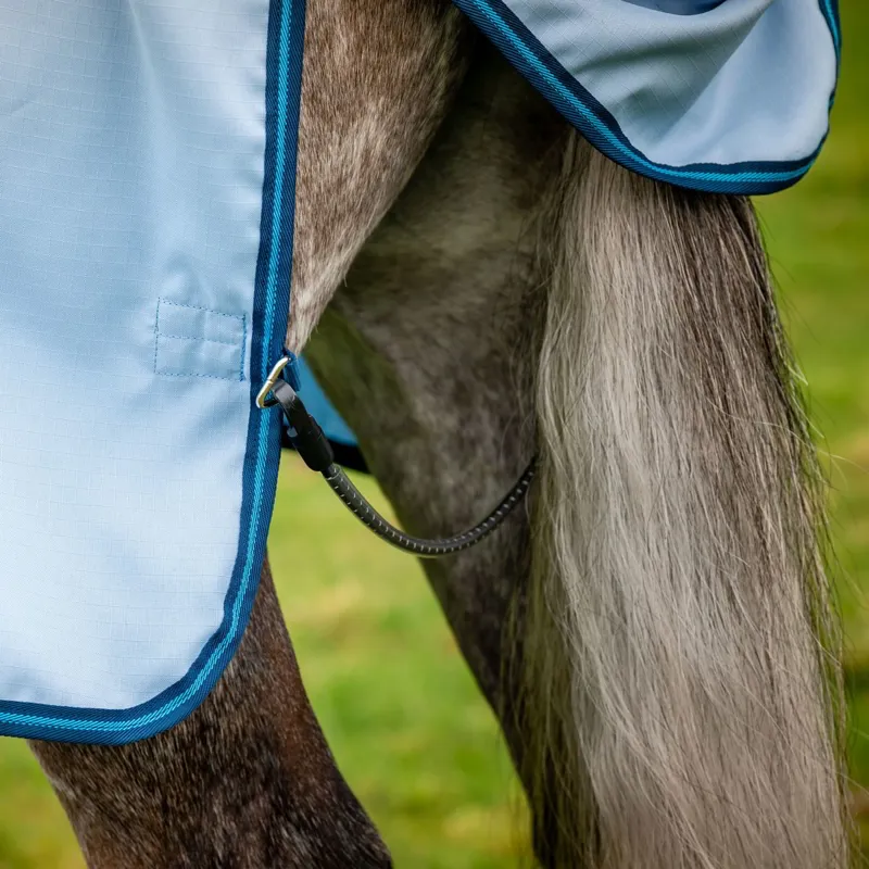 Amigo Ripstop Hoody Combo Neck Fly Sheet - Azure Blue/Navy/Electric-7