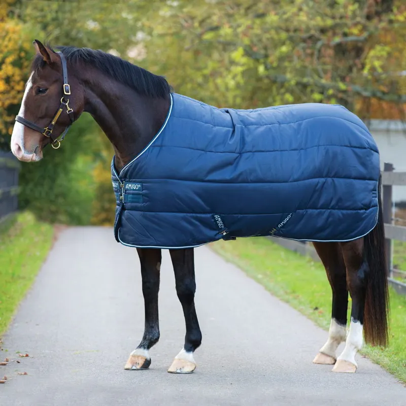 Amigo Insulator 350g Heavyweight Stable Blanket - Navy/Navy/White