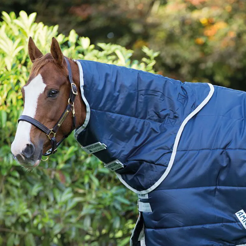 Amigo Insulator 150g Stable Hood - Navy/Silver