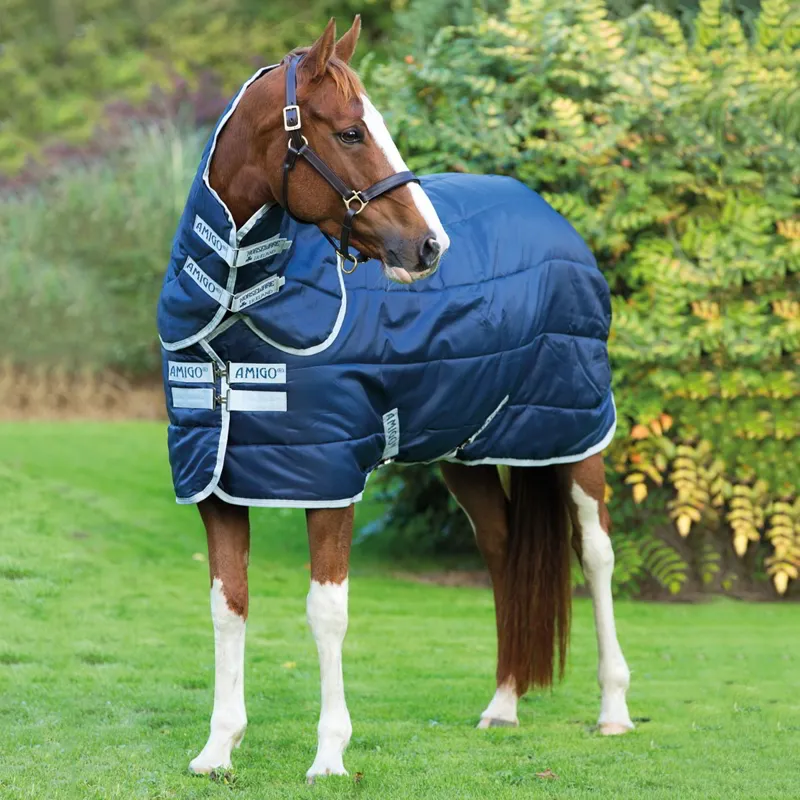 Amigo Insulator Plus Medium 200g Stable Blanket - Navy/Silver