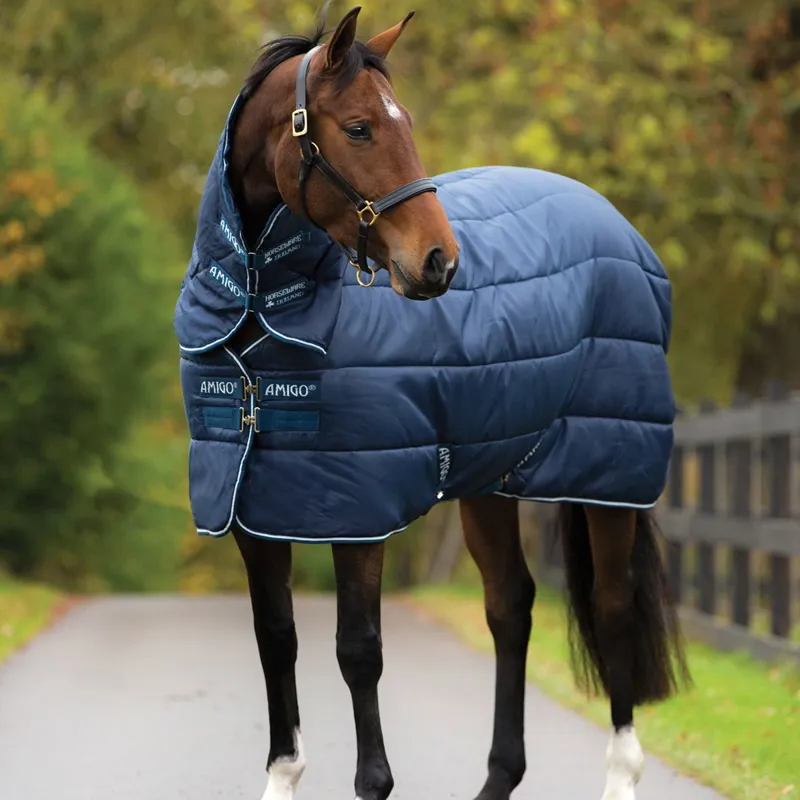 Amigo Insulator Plus Heavy 350g Stable Blanket - Navy/White-1