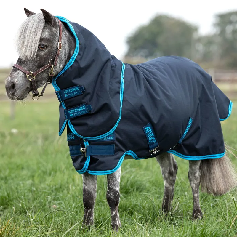 Amigo Petite Hero 6 Ripstop Plus 200g Pony Turnout Blanket - Navy