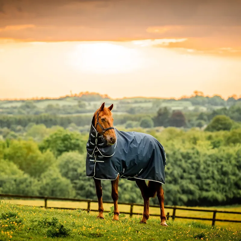 Amigo Ripstop 900D Plus 0g Turnout Blanket - Witney Navy-10