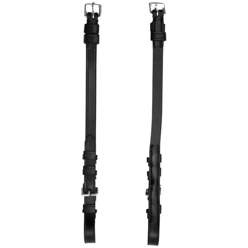 Schockemohle Anatomic Line Cheekpieces-Black/Silver