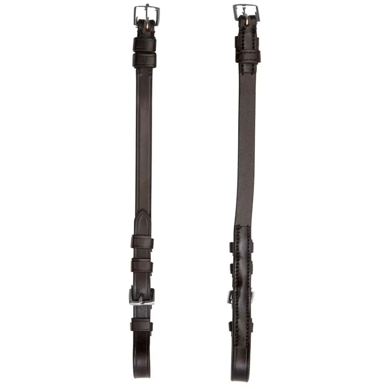 Schockemohle Anatomic Line Cheek Pieces - Brown/Silver