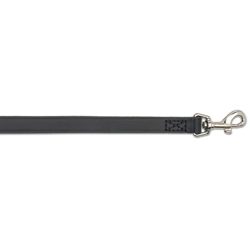 Ancol Classic Leather Dog Leash - Black