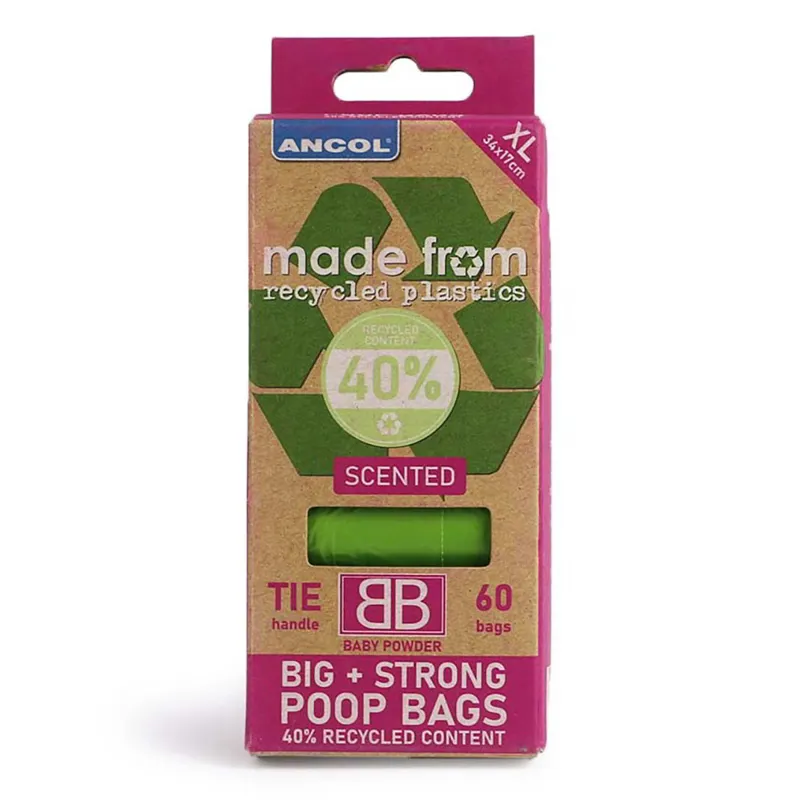 Ancol Made From Recycled Plastics Dog Waste Scented Refill Bags