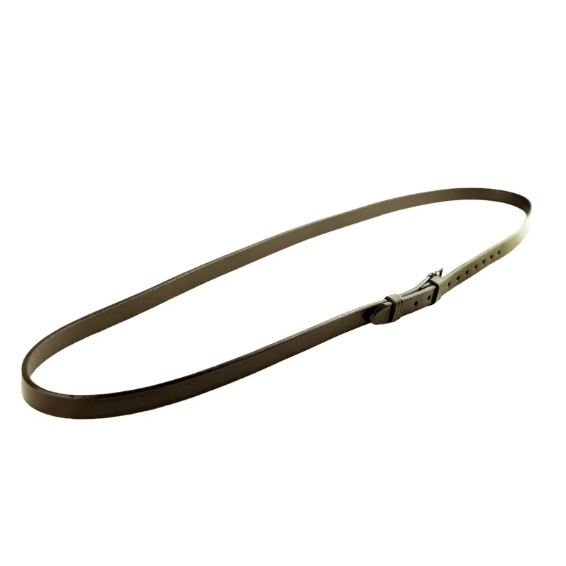 Dever Ascot Plain Leather Neck Strap - Brown