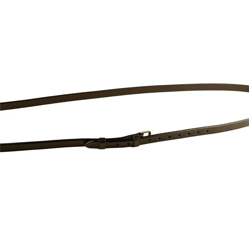 Dever Ascot Plain Leather Neck Strap - Brown-1
