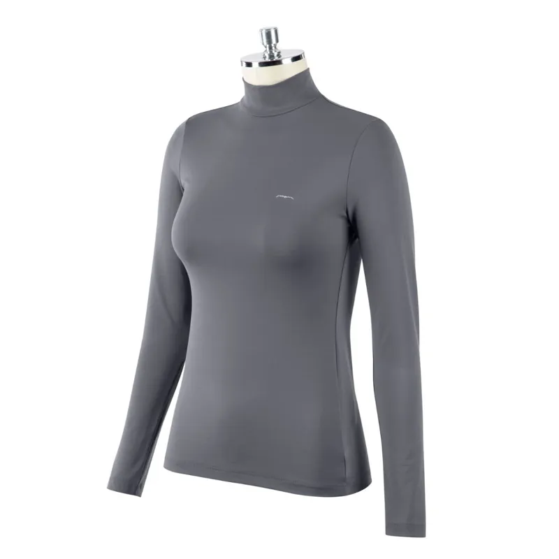 Animo Dullip Womens Turtleneck Top - Chinchilla Grey