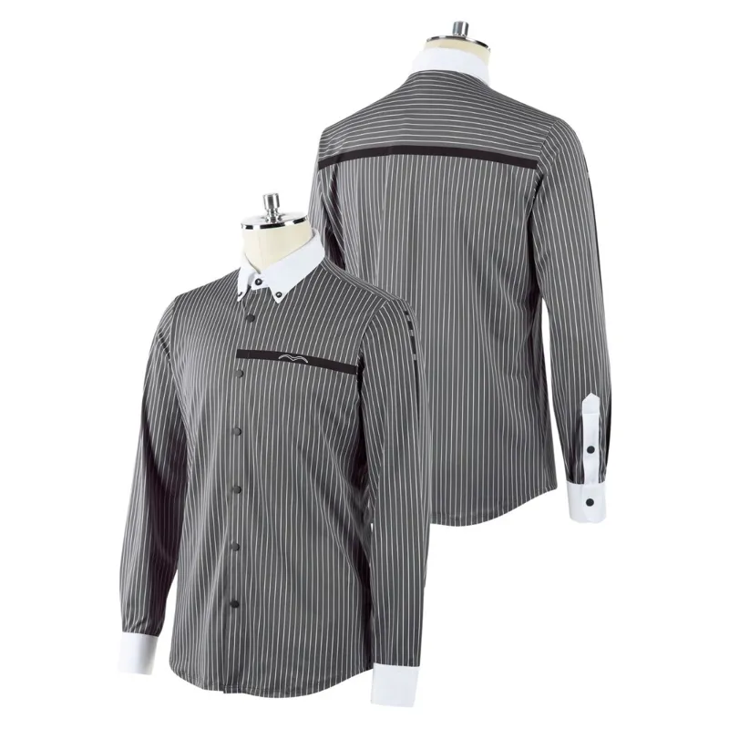 Animo Oleandro Men's Long Sleeve Competition Shirt - Chinchilla Grey