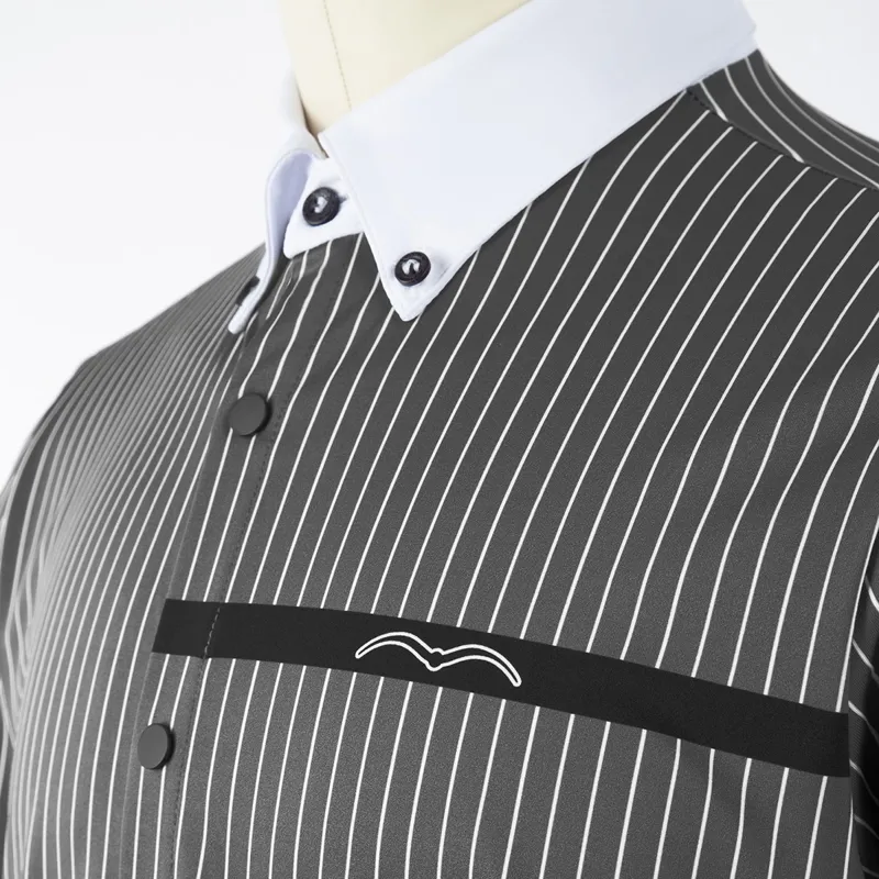 Animo Oleandro Men's Long Sleeve Competition Shirt - Chinchilla Grey-1