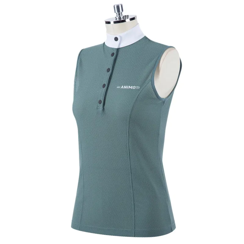 Animo Bastille Women's Sleeveless Competition Shirt - Giada Green