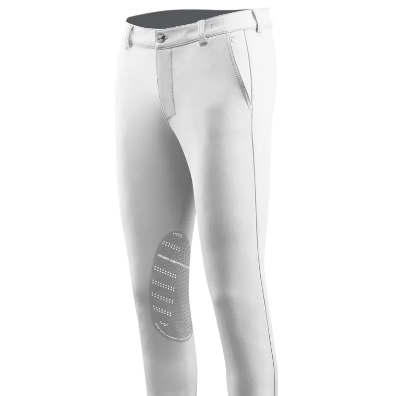 Animo Marlon Knee Grip Men's Competition Breeches - Bianco-1