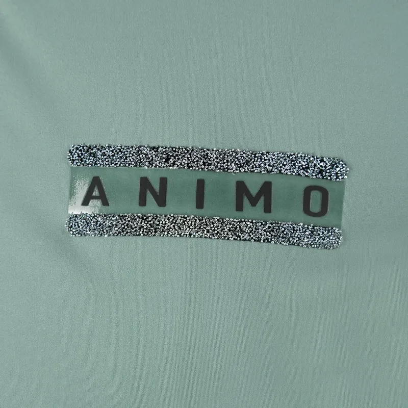 Animo Liquirizia Ladies Sweat Jacket - Giada Green-1