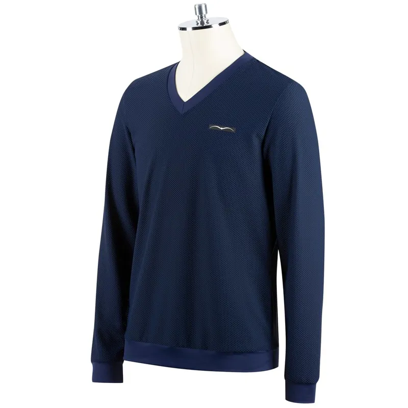 Animo Remus Men's V-Neck Sweater - Ombra Blue