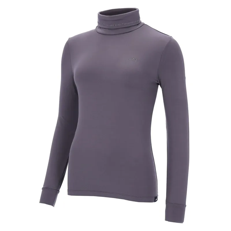 Schockemohle Anne Turtleneck Womens Base Layer - Dusty Chocolate