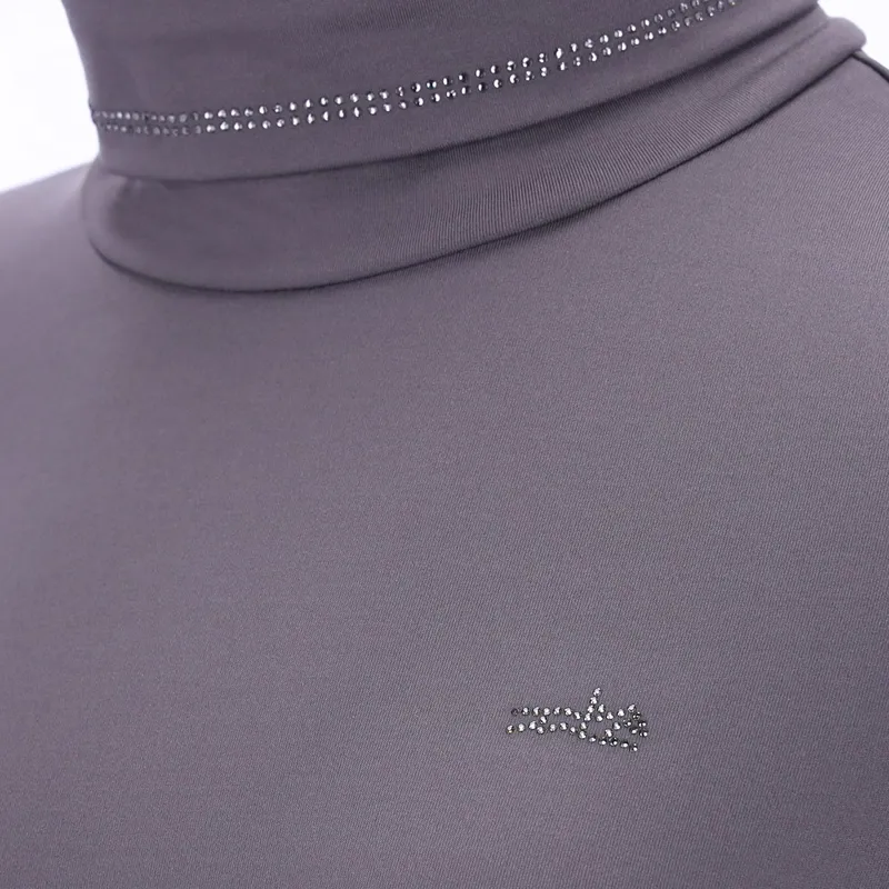 Schockemohle Anne Turtleneck Womens Base Layer - Dusty Chocolate-4