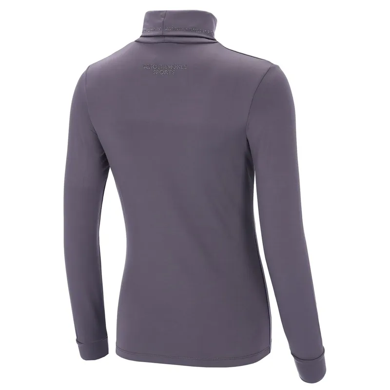 Schockemohle Anne Turtleneck Womens Base Layer - Dusty Chocolate-3