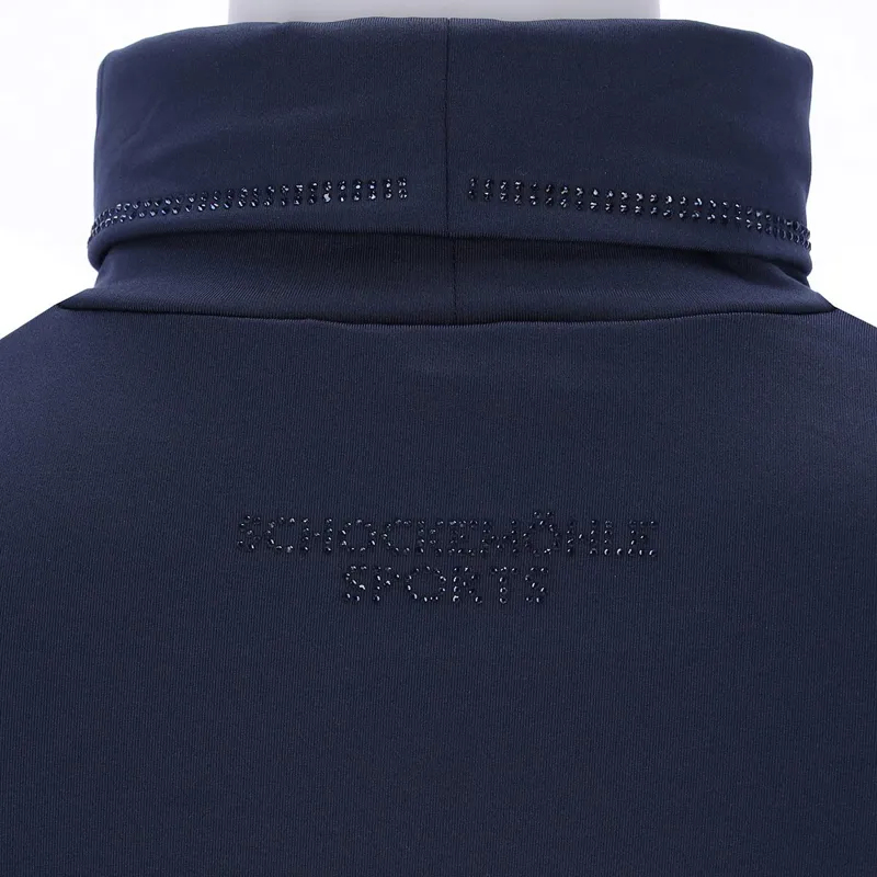 Schockemohle Anne Turtleneck Womens Base Layer - Dark Navy-3
