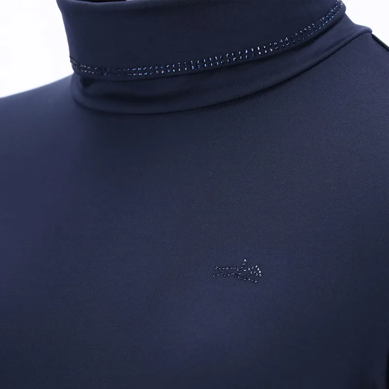 Schockemohle Anne Turtleneck Womens Base Layer - Dark Navy-2