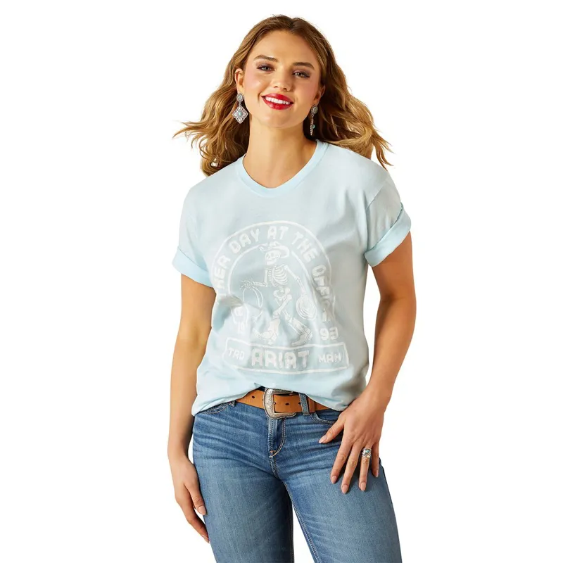Ariat Another Day Womens Tee - Vintage Lagoon