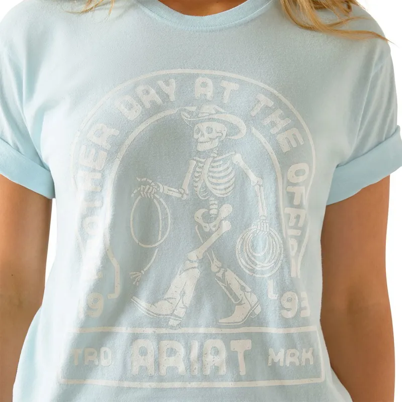 Ariat Another Day Womens Tee - Vintage Lagoon-2