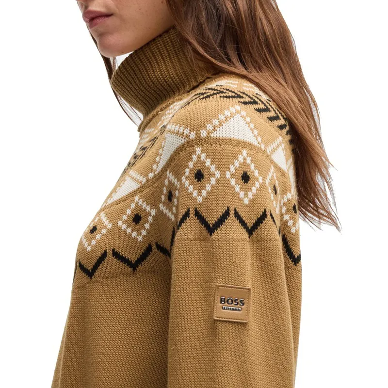 BOSS Equestrian Anouk Womens Sweater - Norway Camel-4