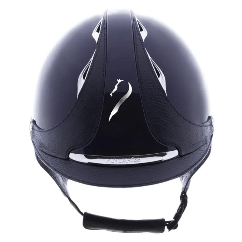 Antares Premium Glossy Riding Helmet - Blue/Blue-5