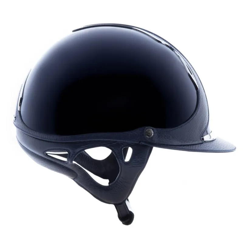 Antares Premium Glossy Riding Helmet - Blue/Blue-4