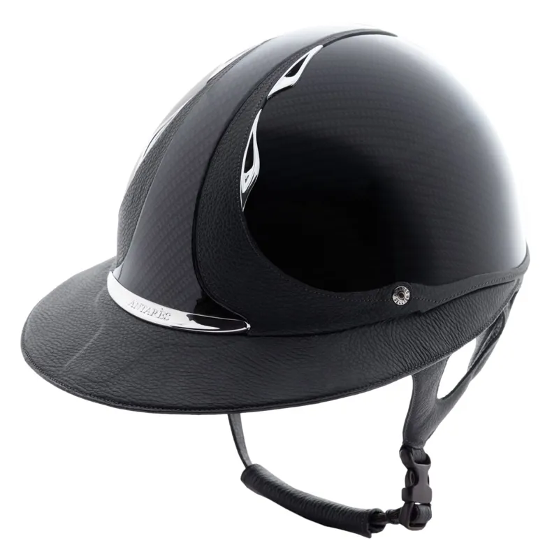 Antares Premium Eclipse Glossy Riding Helmet - Carbon