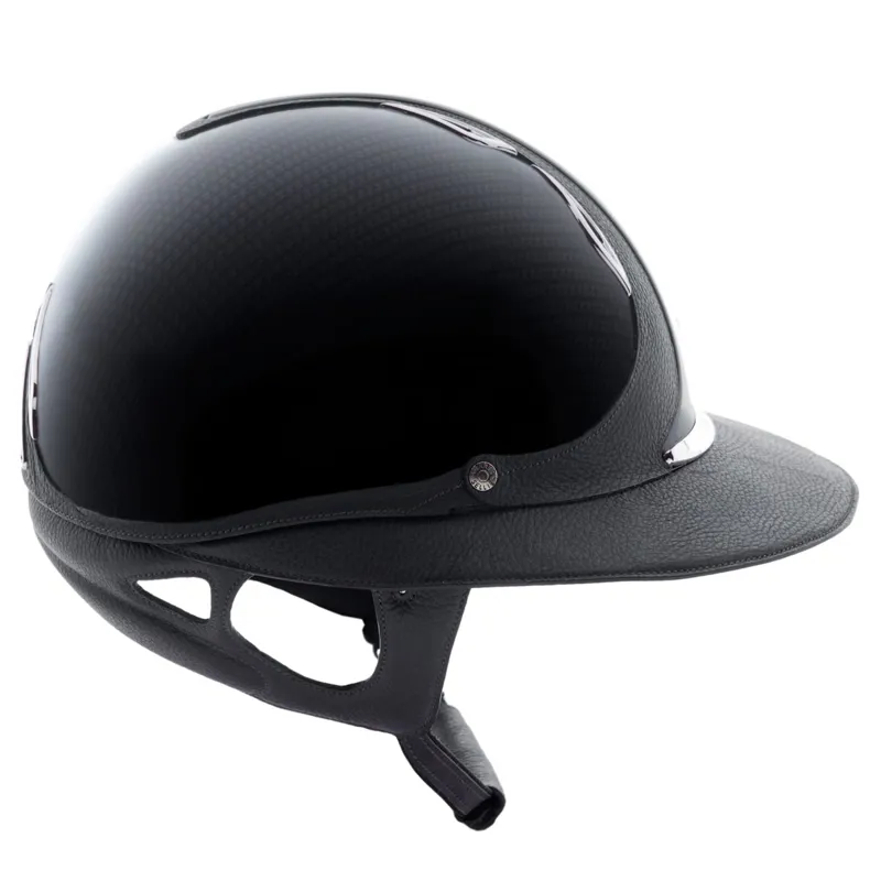Antares Premium Eclipse Glossy Riding Helmet - Carbon-2
