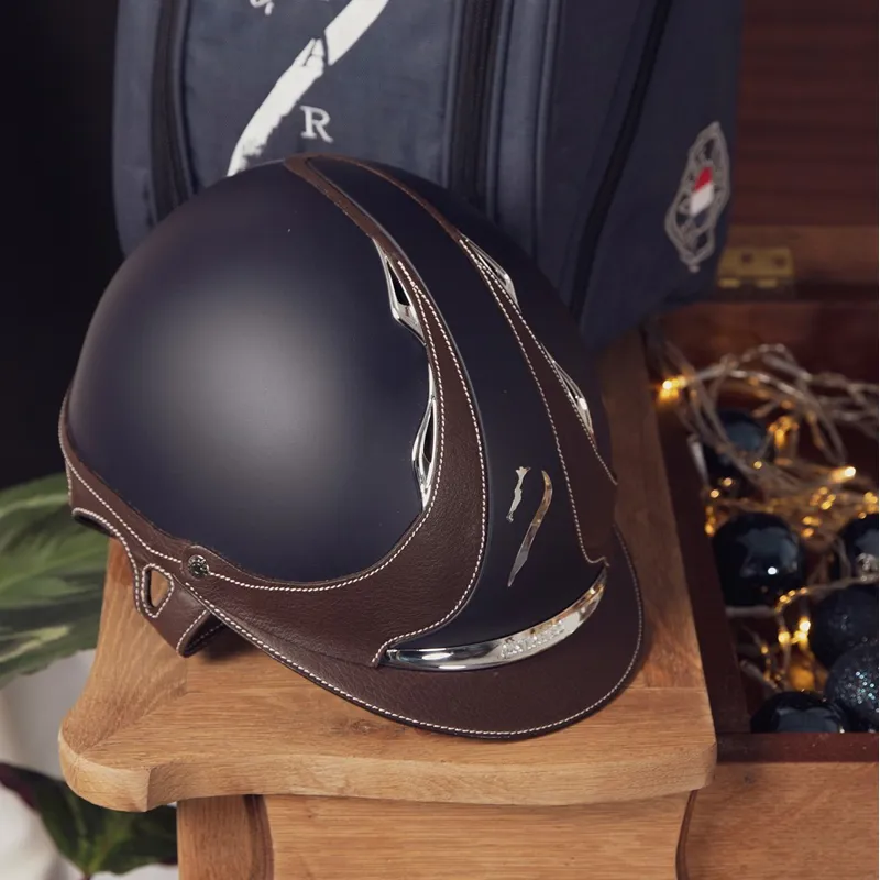 Antares Galaxy Riding Helmet - Blue/Brown-3